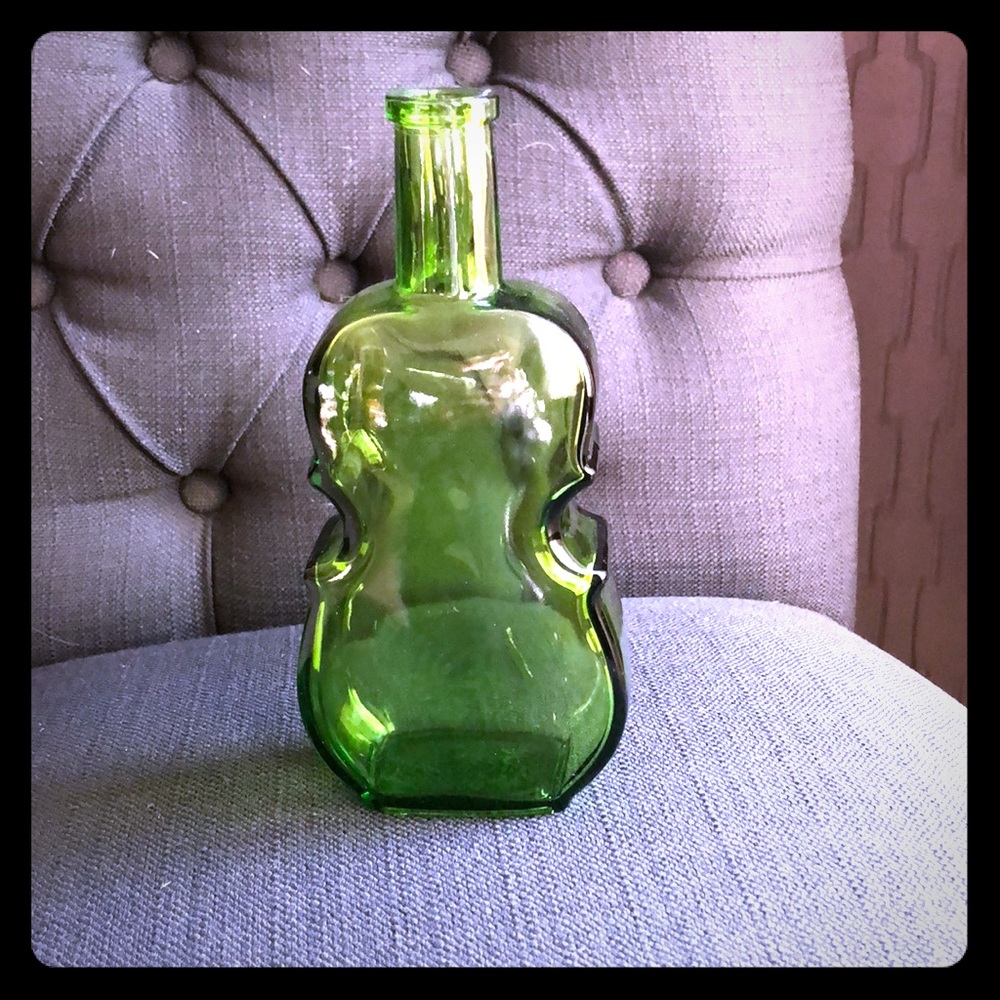 Glass violin cello home decor
